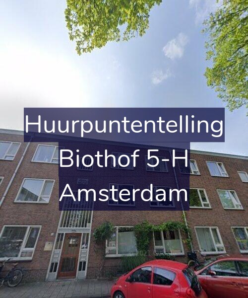 Foto gevel Huurpuntentelling voor Biothof 5-H, Amsterdam