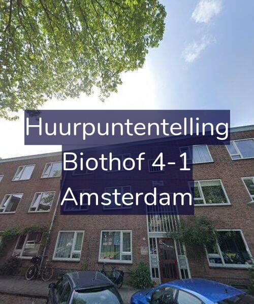 Foto gevel Huurpuntentelling voor Biothof 4-1, Amsterdam