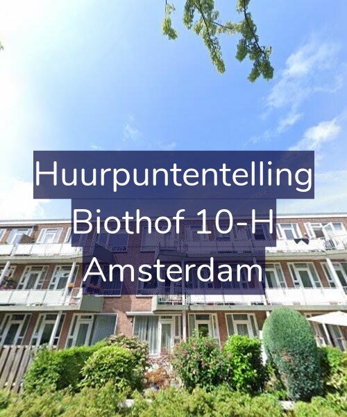 Foto gevel Huurpuntentelling voor Biothof 10-H, Amsterdam
