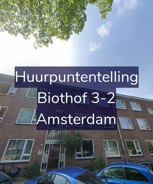Foto gevel Huurpuntentelling voor Biothof 3-2, Amsterdam