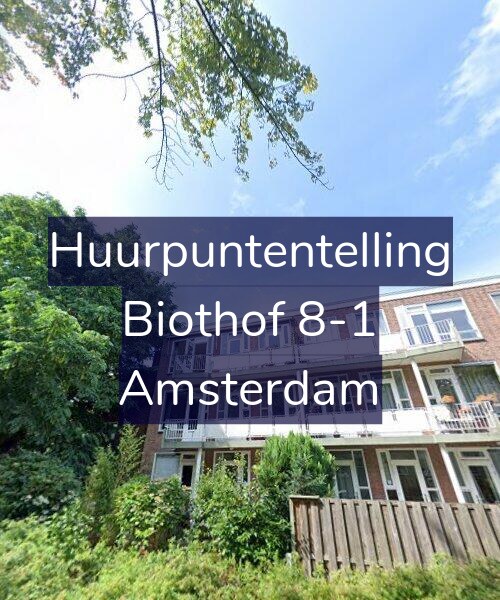 Foto gevel Huurpuntentelling voor Biothof 8-1, Amsterdam