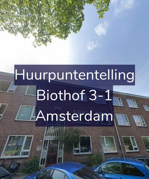 Foto gevel Huurpuntentelling voor Biothof 3-1, Amsterdam