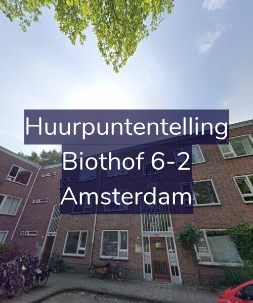 Foto gevel Huurpuntentelling voor Biothof 6-2, Amsterdam