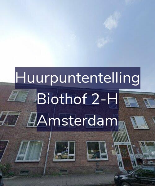 Foto gevel Huurpuntentelling voor Biothof 2-H, Amsterdam