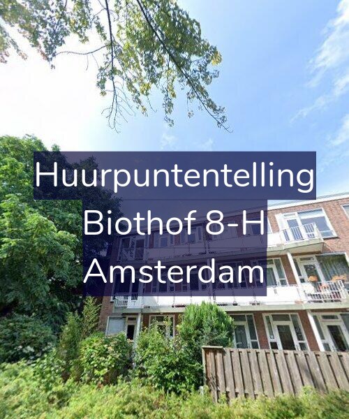 Foto gevel Huurpuntentelling voor Biothof 8-H, Amsterdam