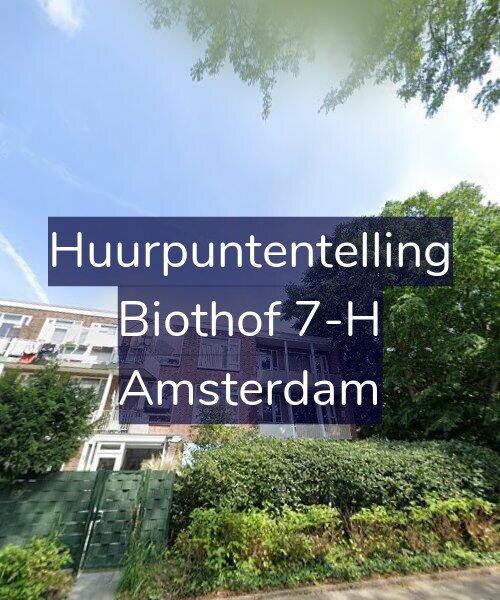 Foto gevel Huurpuntentelling voor Biothof 7-H, Amsterdam