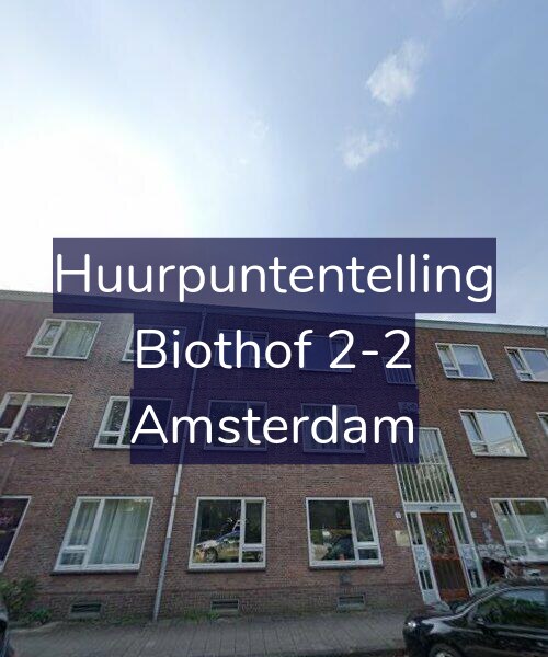 Foto gevel Huurpuntentelling voor Biothof 2-2, Amsterdam