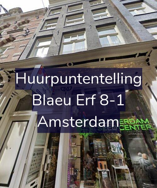 Foto gevel Huurpuntentelling voor Blaeu Erf 8-1, Amsterdam