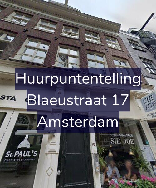 Foto gevel Huurpuntentelling voor Blaeustraat 17, Amsterdam