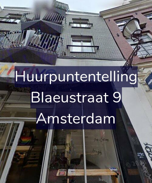 Foto gevel Huurpuntentelling voor Blaeustraat 9, Amsterdam