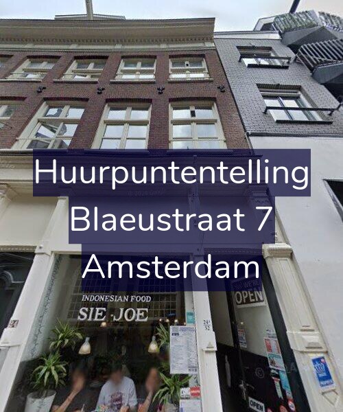 Foto gevel Huurpuntentelling voor Blaeustraat 7, Amsterdam