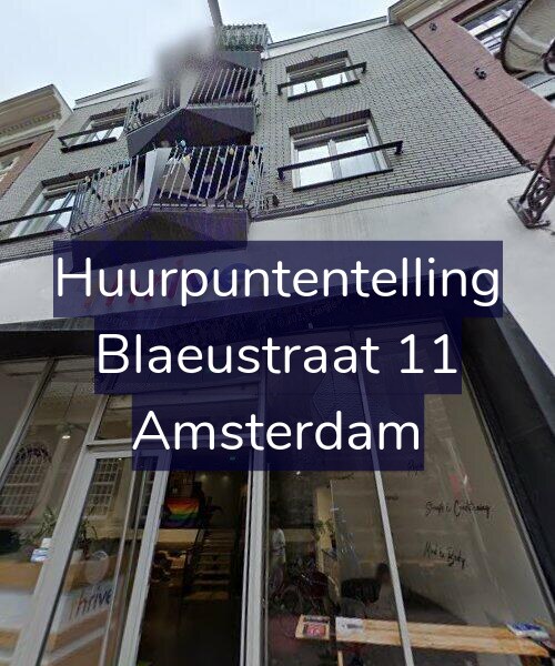Foto gevel Huurpuntentelling voor Blaeustraat 11, Amsterdam