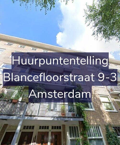 Foto gevel Huurpuntentelling voor Blancefloorstraat 9-3, Amsterdam