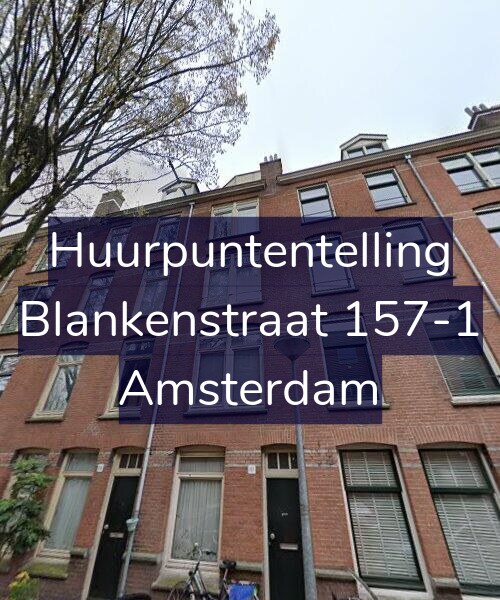Foto gevel Huurpuntentelling voor Blankenstraat 157-1, Amsterdam