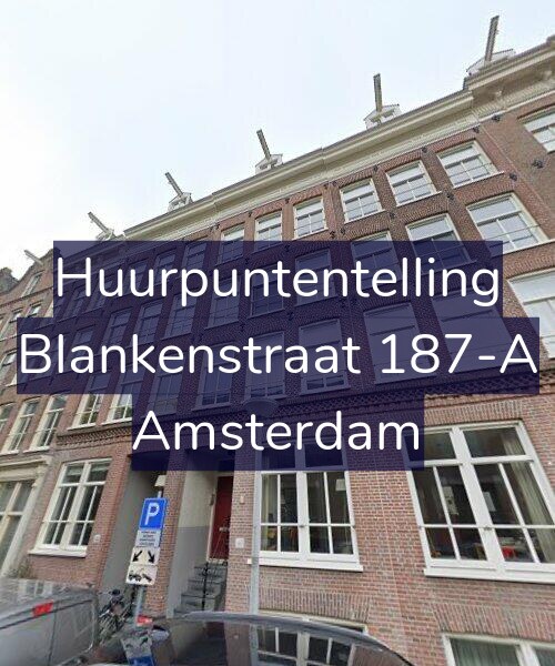 Foto gevel Huurpuntentelling voor Blankenstraat 187-A, Amsterdam