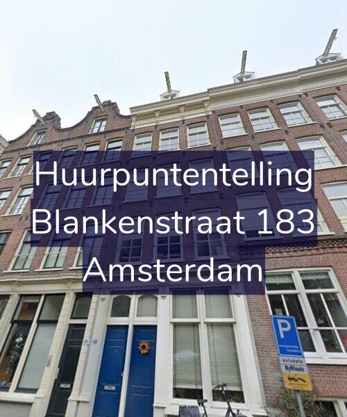 Foto gevel Huurpuntentelling voor Blankenstraat 183, Amsterdam