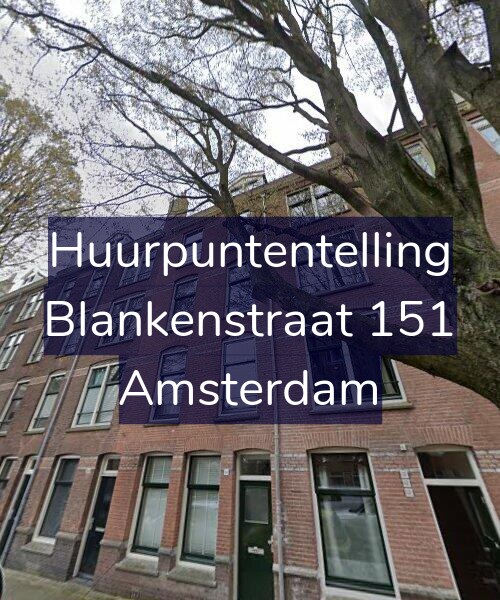 Foto gevel Huurpuntentelling voor Blankenstraat 151, Amsterdam
