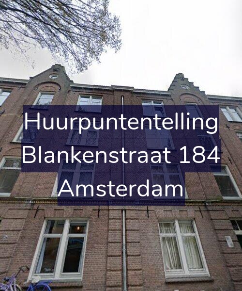 Foto gevel Huurpuntentelling voor Blankenstraat 184, Amsterdam