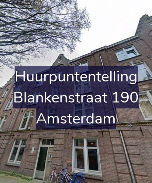Foto gevel Huurpuntentelling voor Blankenstraat 190, Amsterdam