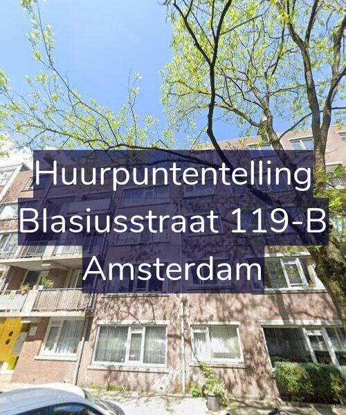 Foto gevel Huurpuntentelling voor Blasiusstraat 119-B, Amsterdam