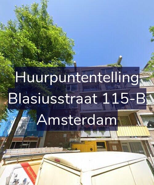 Foto gevel Huurpuntentelling voor Blasiusstraat 115-B, Amsterdam