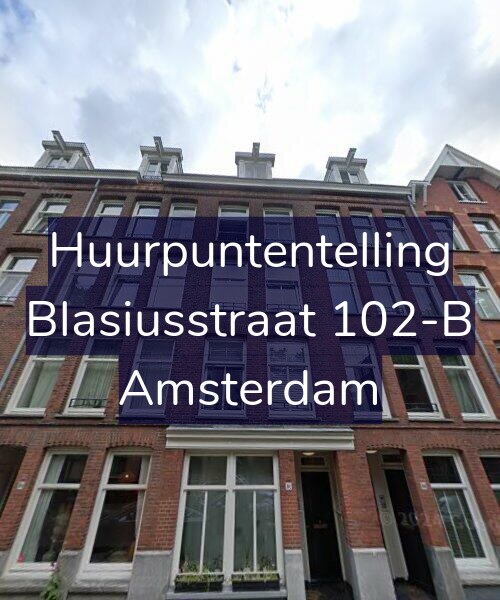 Foto gevel Huurpuntentelling voor Blasiusstraat 102-B, Amsterdam
