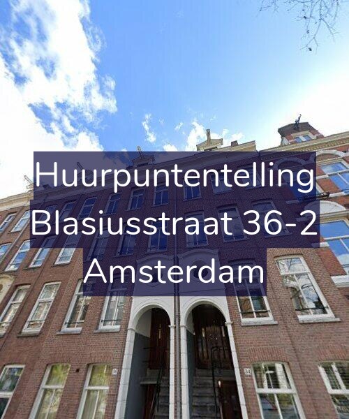 Foto gevel Huurpuntentelling voor Blasiusstraat 36-2, Amsterdam