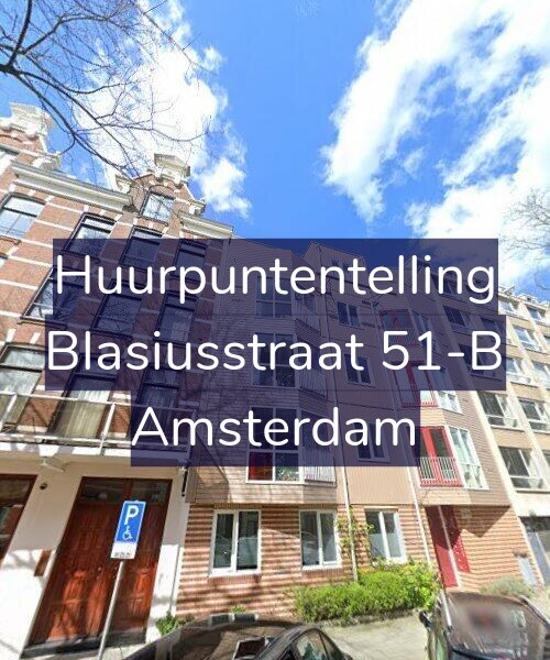 Foto gevel Huurpuntentelling voor Blasiusstraat 51-B, Amsterdam