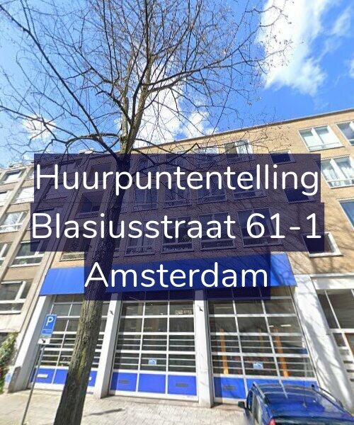 Foto gevel Huurpuntentelling voor Blasiusstraat 61-1, Amsterdam