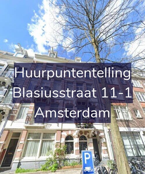 Foto gevel Huurpuntentelling voor Blasiusstraat 11-1, Amsterdam