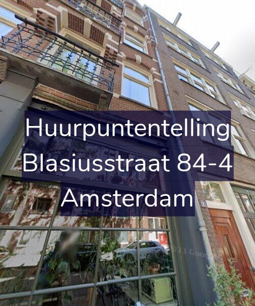 Foto gevel Huurpuntentelling voor Blasiusstraat 84-4, Amsterdam