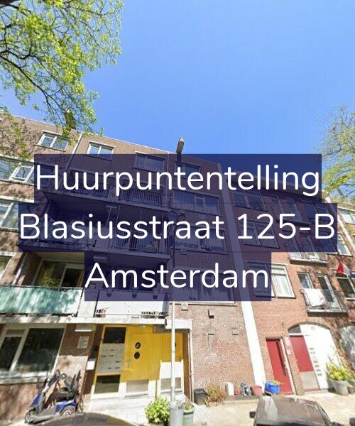Foto gevel Huurpuntentelling voor Blasiusstraat 125-B, Amsterdam