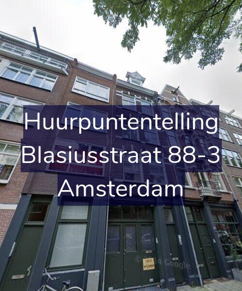 Foto gevel Huurpuntentelling voor Blasiusstraat 88-3, Amsterdam