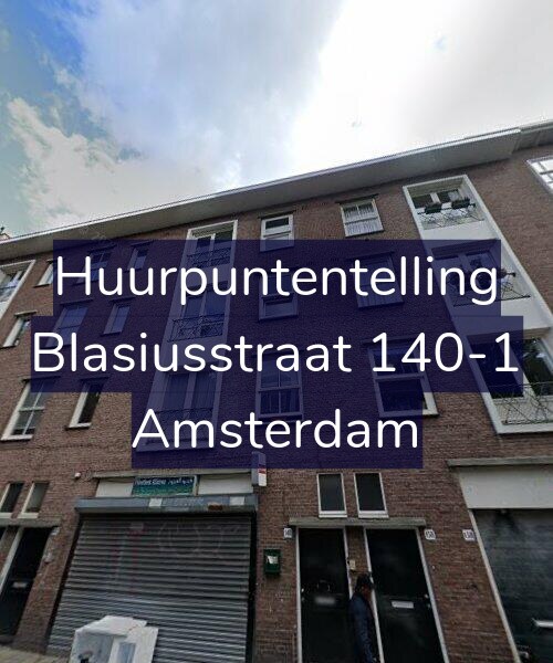 Foto gevel Huurpuntentelling voor Blasiusstraat 140-1, Amsterdam
