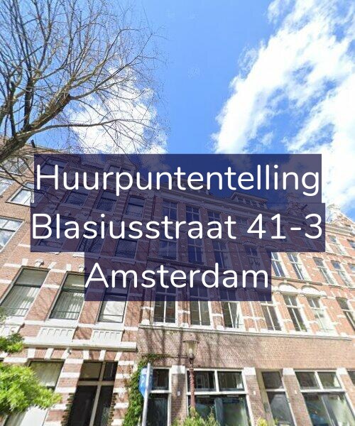 Foto gevel Huurpuntentelling voor Blasiusstraat 41-3, Amsterdam
