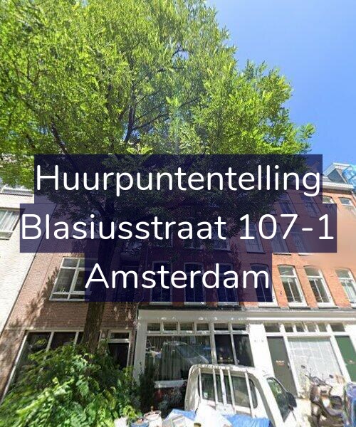 Foto gevel Huurpuntentelling voor Blasiusstraat 107-1, Amsterdam
