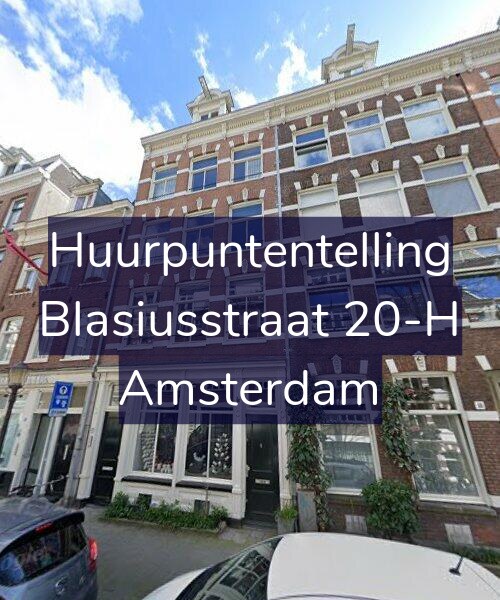 Foto gevel Huurpuntentelling voor Blasiusstraat 20-H, Amsterdam
