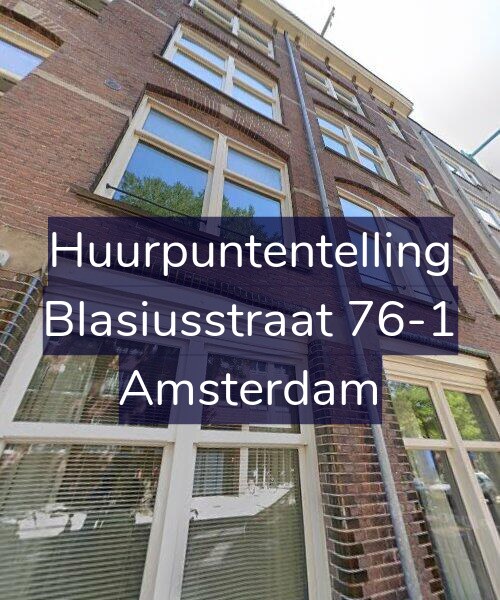 Foto gevel Huurpuntentelling voor Blasiusstraat 76-1, Amsterdam