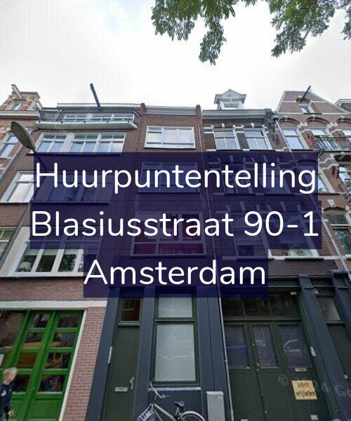 Foto gevel Huurpuntentelling voor Blasiusstraat 90-1, Amsterdam