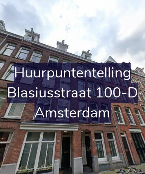 Foto gevel Huurpuntentelling voor Blasiusstraat 100-D, Amsterdam
