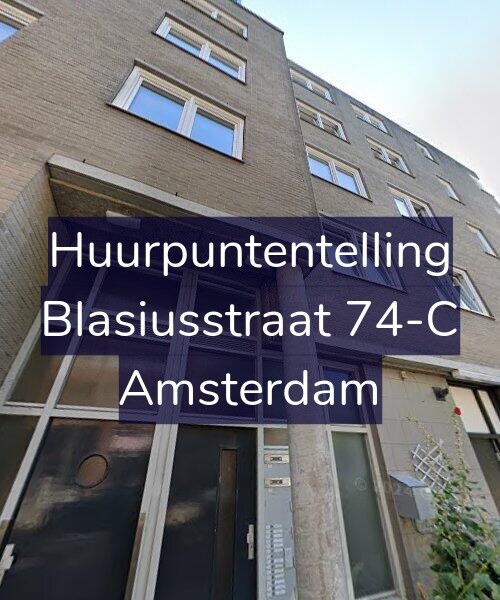 Foto gevel Huurpuntentelling voor Blasiusstraat 74-C, Amsterdam