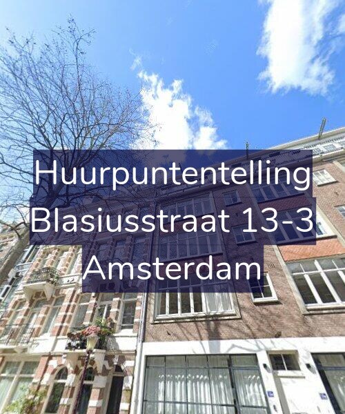 Foto gevel Huurpuntentelling voor Blasiusstraat 13-3, Amsterdam