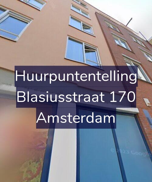Foto gevel Huurpuntentelling voor Blasiusstraat 170, Amsterdam