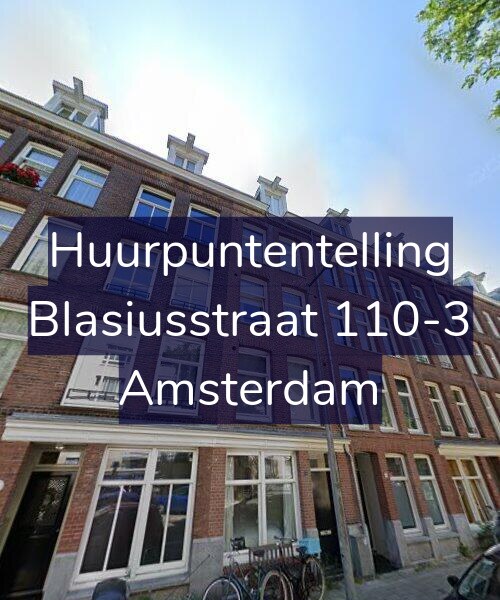 Foto gevel Huurpuntentelling voor Blasiusstraat 110-3, Amsterdam