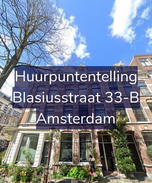 Foto gevel Huurpuntentelling voor Blasiusstraat 33-B, Amsterdam