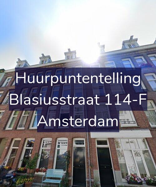 Foto gevel Huurpuntentelling voor Blasiusstraat 114-F, Amsterdam