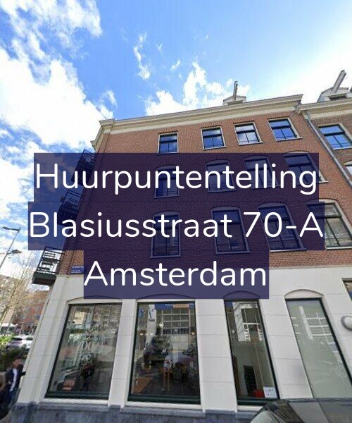 Foto gevel Huurpuntentelling voor Blasiusstraat 70-A, Amsterdam