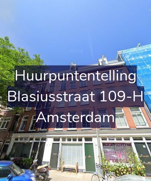 Foto gevel Huurpuntentelling voor Blasiusstraat 109-H, Amsterdam