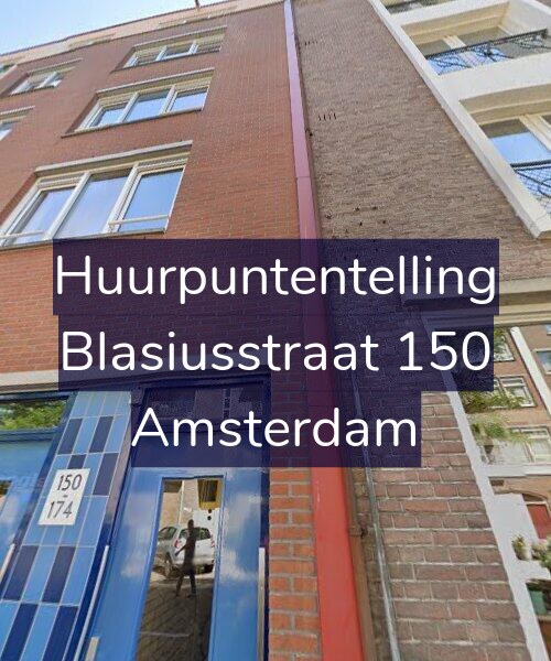 Foto gevel Huurpuntentelling voor Blasiusstraat 150, Amsterdam