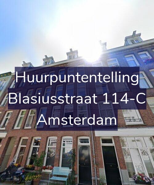 Foto gevel Huurpuntentelling voor Blasiusstraat 114-C, Amsterdam